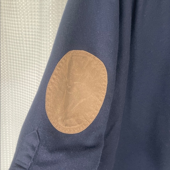 Pendleton Trail Shirt Virgin Wool Button Down Elbow Patches Blue Sz L - Picture 5 of 6